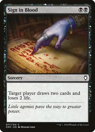 Sign in Blood - cm2 Spoiler