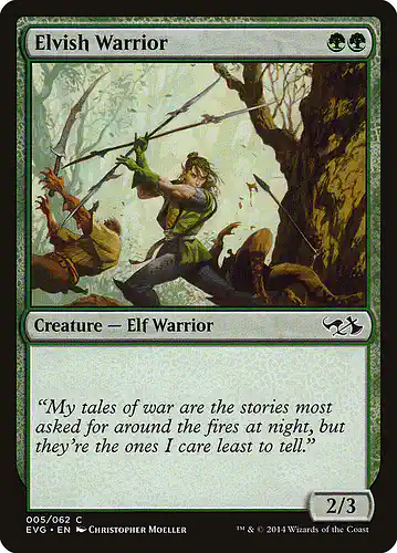 Elvish Warrior - evg Spoiler