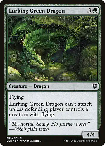 Lurking Green Dragon - clb Spoiler