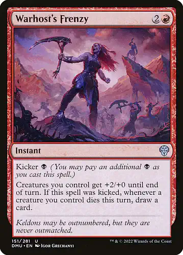 Warhost's Frenzy - dmu Spoiler