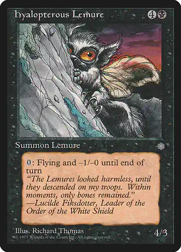 Hyalopterous Lemure - ice Spoiler
