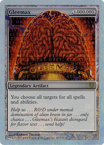 Gleemax - unh Spoiler