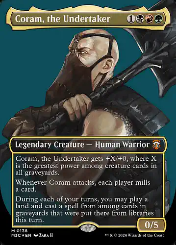 Coram, the Undertaker - m3c Spoiler