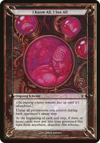 I Know All, I See All - arc Spoiler