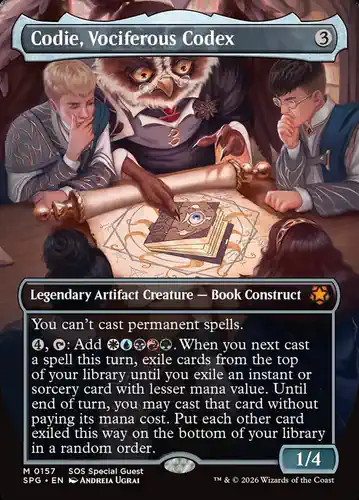 Codie, Vociferous Codex - spg Spoiler