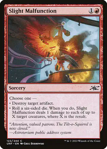 Slight Malfunction - unf Spoiler