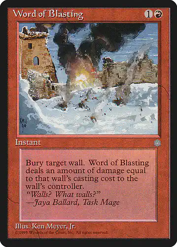 Word of Blasting - ice Spoiler
