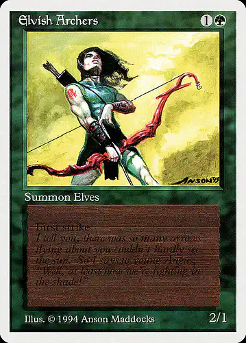 Elvish Archers - sum Spoiler