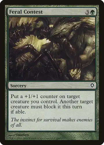 Feral Contest - wwk Spoiler