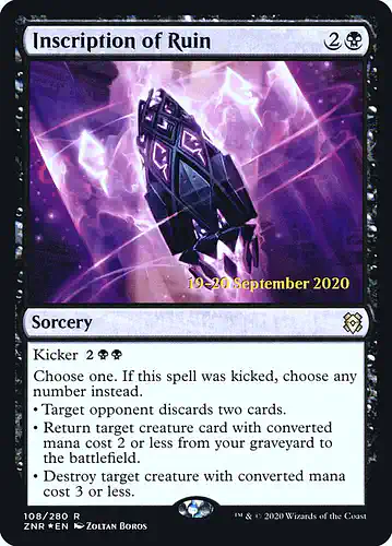 Inscription of Ruin - znr Spoiler