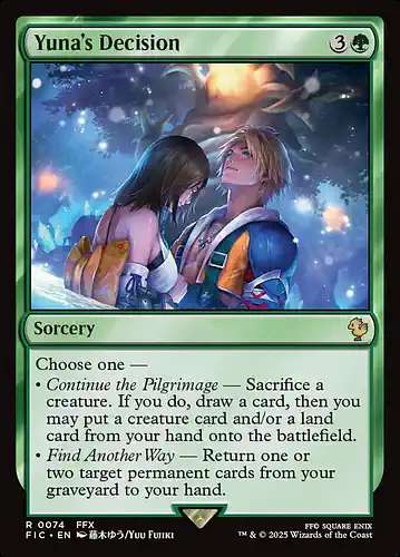 Yuna's Decision - fic Spoiler