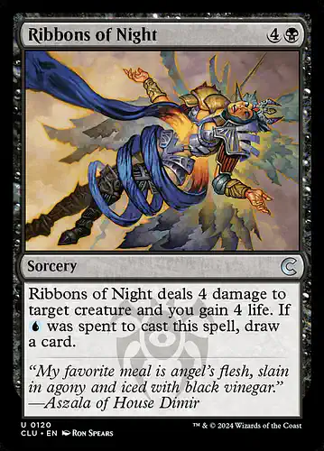 Ribbons of Night - clu Spoiler