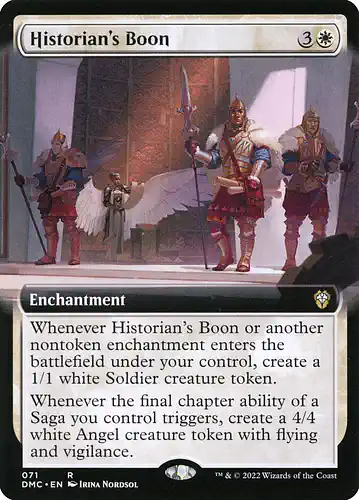 Historian's Boon - dmc Spoiler