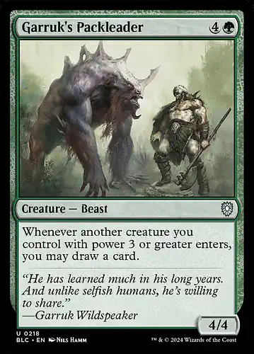 Garruk's Packleader - blc Spoiler