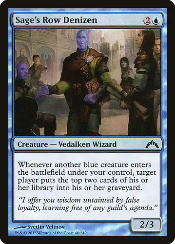 Sage's Row Denizen - gtc Spoiler
