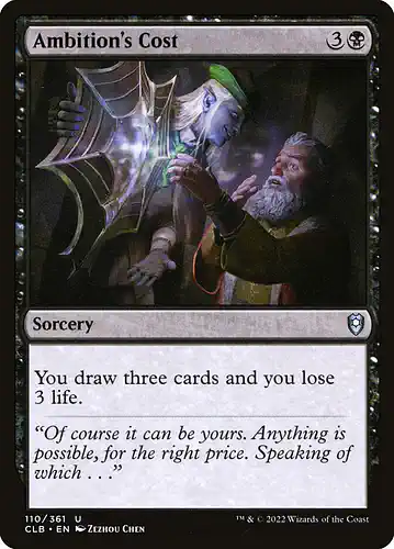 Ambition's Cost - clb Spoiler