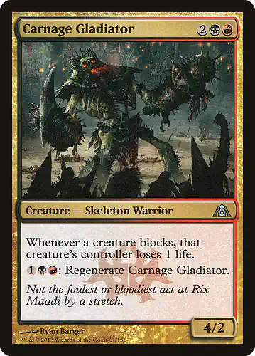 Carnage Gladiator - dgm Spoiler