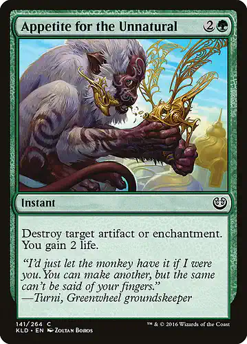 Appetite for the Unnatural - kld Spoiler