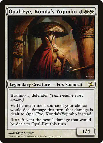 Opal-Eye, Konda's Yojimbo - bok Spoiler