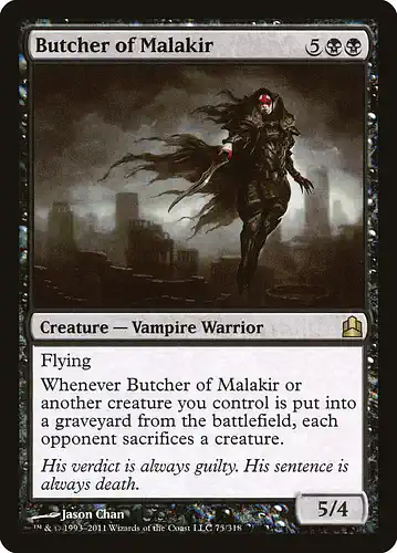 Butcher of Malakir - cmd Spoiler