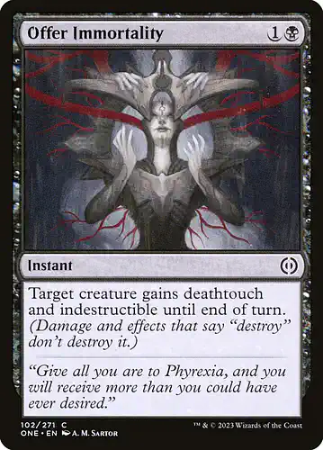 Offer Immortality - one Spoiler