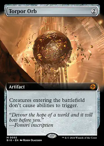 Torpor Orb - big Spoiler