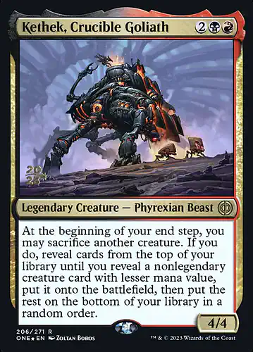 Kethek, Crucible Goliath - one Spoiler