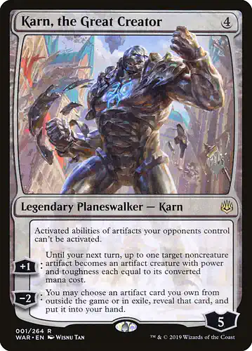 Karn, the Great Creator - war Spoiler