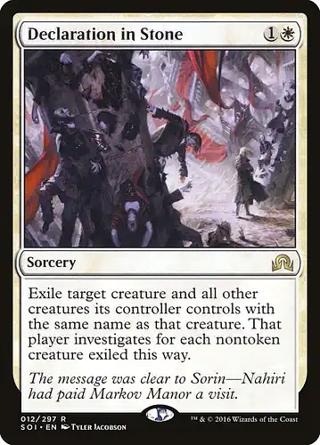 Declaration in Stone - soi Spoiler