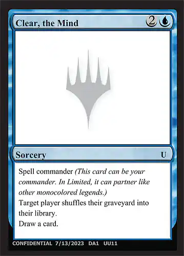 Clear, the Mind - unk Spoiler