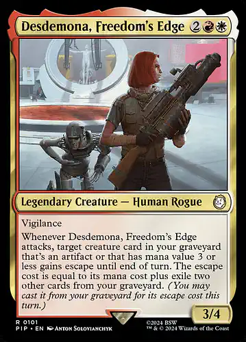 Desdemona, Freedom's Edge - pip Spoiler
