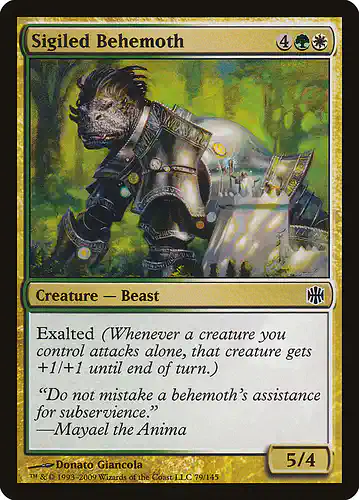 Sigiled Behemoth - arb Spoiler