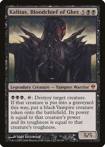 Kalitas, Bloodchief of Ghet - zen Spoiler