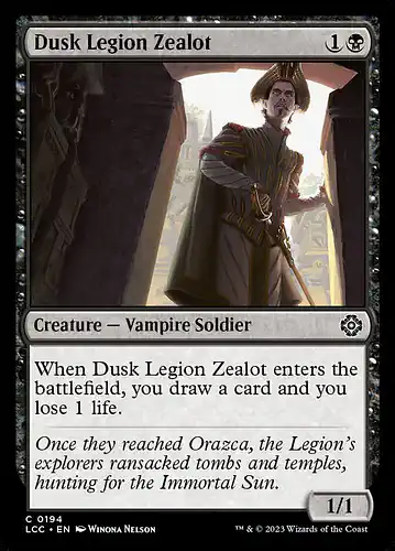 Dusk Legion Zealot - lcc Spoiler