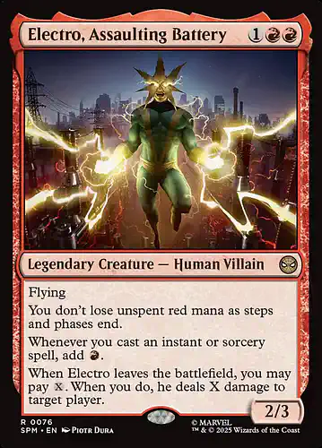 Electro, Assaulting Battery - spm Spoiler