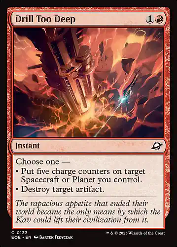 Drill Too Deep - eoe Spoiler