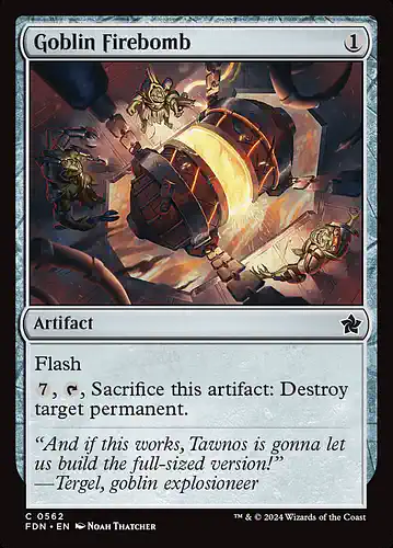 Goblin Firebomb - fdn Spoiler