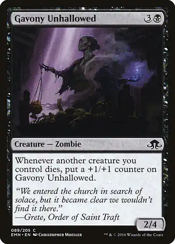 Gavony Unhallowed - emn Spoiler