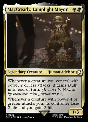 MacCready, Lamplight Mayor - pip Spoiler