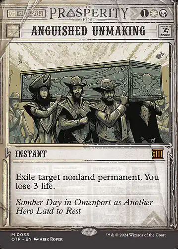 Anguished Unmaking - otp Spoiler