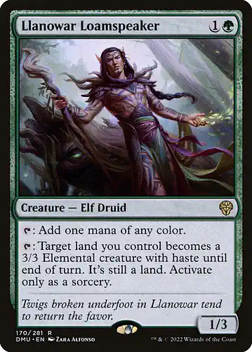 Llanowar Loamspeaker - dmu Spoiler