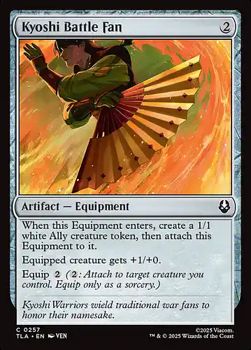 Kyoshi Battle Fan - tla Spoiler