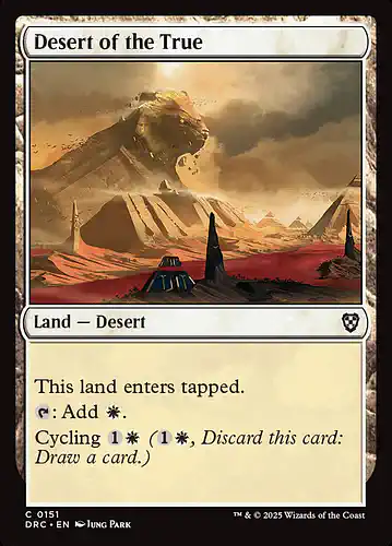 Desert of the True - drc Spoiler