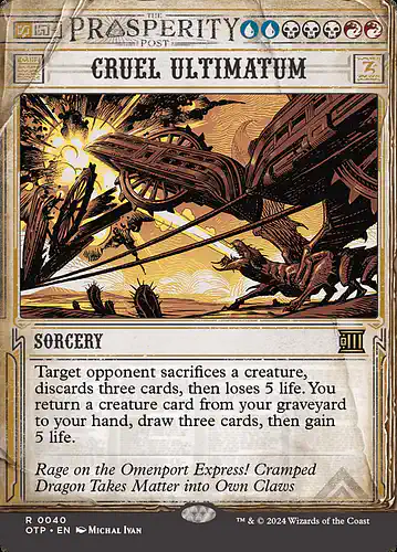 Cruel Ultimatum - otp Spoiler