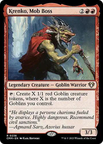 Krenko, Mob Boss - cmm Spoiler