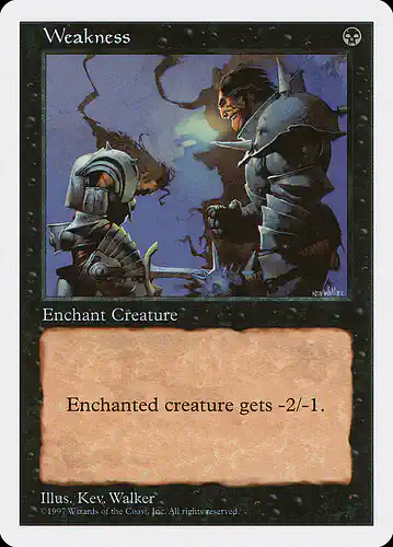 Weakness - 5ed Spoiler