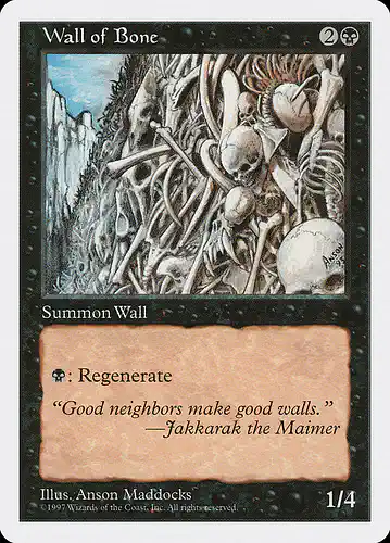 Wall of Bone - 5ed Spoiler