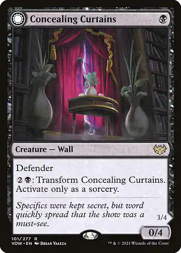 Concealing Curtains - vow Spoiler