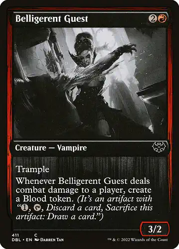 Belligerent Guest - dbl Spoiler
