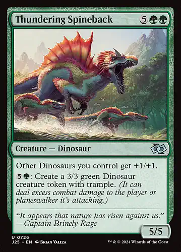 Thundering Spineback - j25 Spoiler